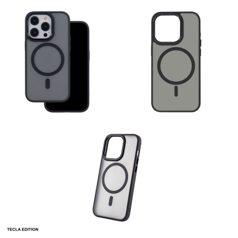 Husa Frozen Mag pentru Apple iPhone 16 Pro, Carcasa magnetica, Negru [3]