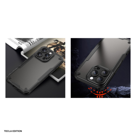 Husa Defender Matt pentru Apple iPhone 16 Pro, Carcasa, Negru [4]