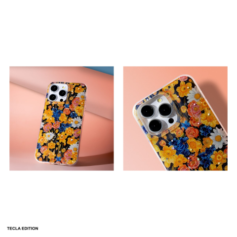 Husa Glow Glam pentru Apple iPhone 16 Pro, Carcasa, Portocaliu [4]