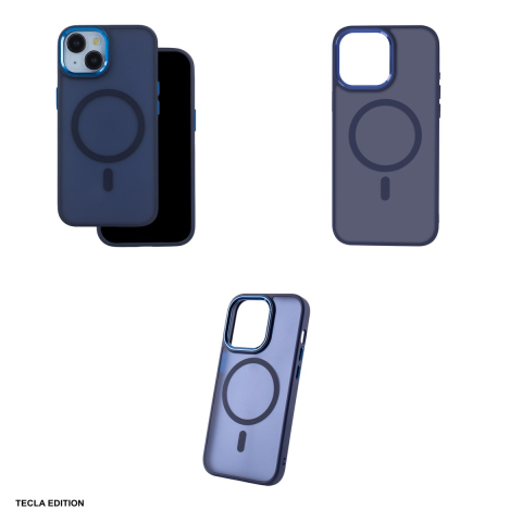 Husa Frozen Mag pentru Apple iPhone 16 Pro Max, Carcasa magnetica, Albastru [3]