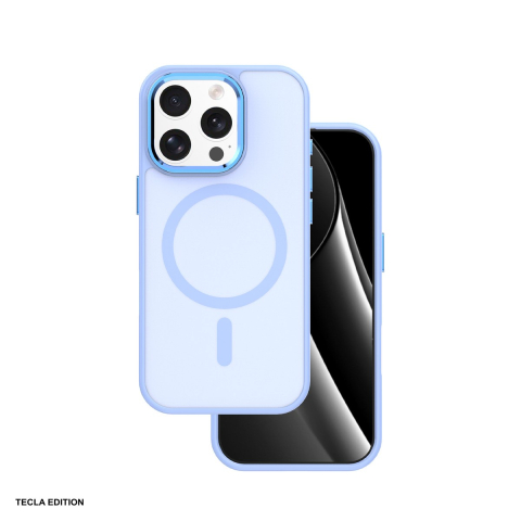 Huse si protectii smartphone - Husa Frozen Mag pentru Apple iPhone 16 Pro Max, Carcasa magnetica, Albastru