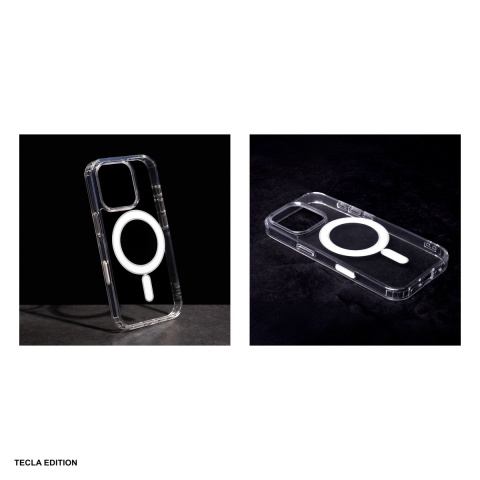 Husa Anti Shock 1 5 mm Mag big hole + button pentru Apple iPhone 16 Pro Max, Carcasa magnetica, Transparent [4]