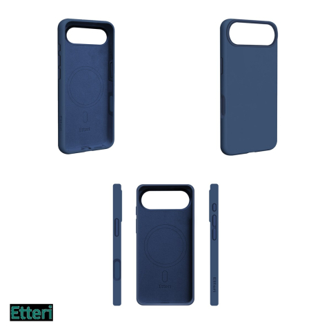 Husa Etteri Silicone Mag pentru Apple iPhone 17 Air, Carcasa magnetica, Albastru [3]