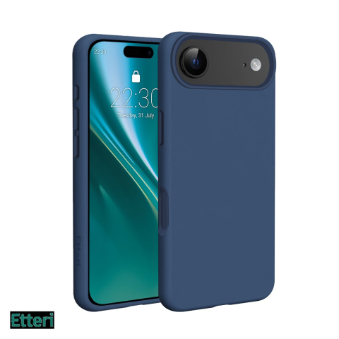 Huse si protectii smartphone - Husa Etteri Silicone Mag pentru Apple iPhone 17 Air, Carcasa magnetica, Albastru