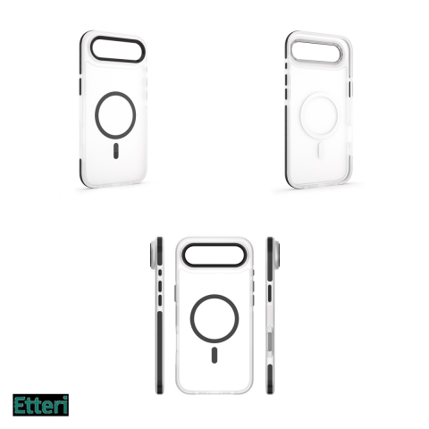 Husa Etteri Icy Mag pentru Apple iPhone 17 Air, Carcasa magnetica, Negru [3]