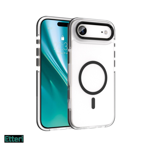 Huse si protectii smartphone - Husa Etteri Icy Mag pentru Apple iPhone 17 Air, Carcasa magnetica, Negru