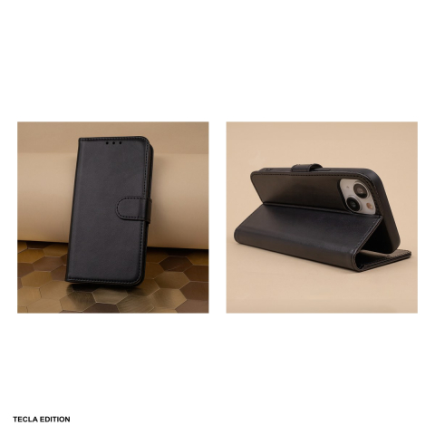 Husa Smart Classic pentru Apple iPhone 17 Air, tip carte cu inchidere magnetica, Negru [4]