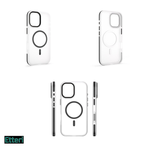 Husa Etteri Icy Mag pentru Apple iPhone 17, Carcasa magnetica, Negru [3]