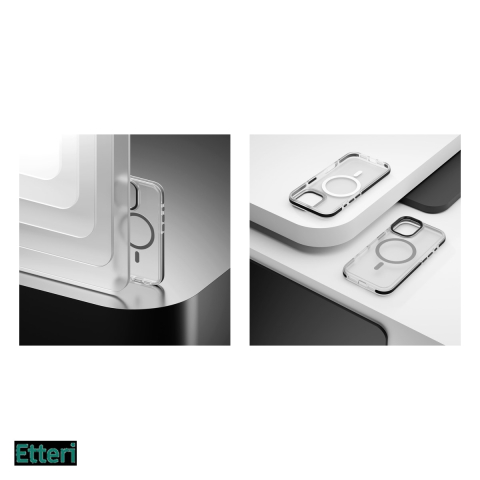 Husa Etteri Icy Mag pentru Apple iPhone 17, Carcasa magnetica, Negru [4]