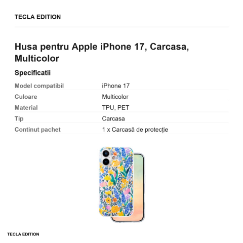 Husa Glow Glam rustic pentru Apple iPhone 17, Carcasa, Multicolor [2]