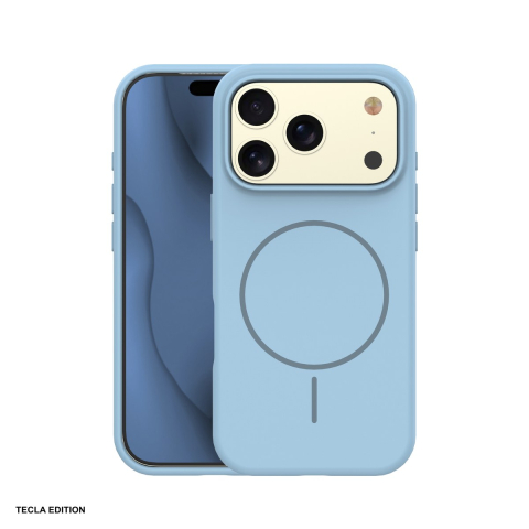 Huse si protectii smartphone - Husa Silicone Thin Mag pentru Apple iPhone 17 Pro, Carcasa magnetica, Albastru