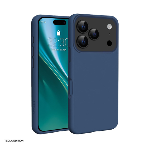 Huse si protectii smartphone - Husa Etteri Silicone Mag pentru Apple iPhone 17 Pro, Carcasa magnetica, Albastru