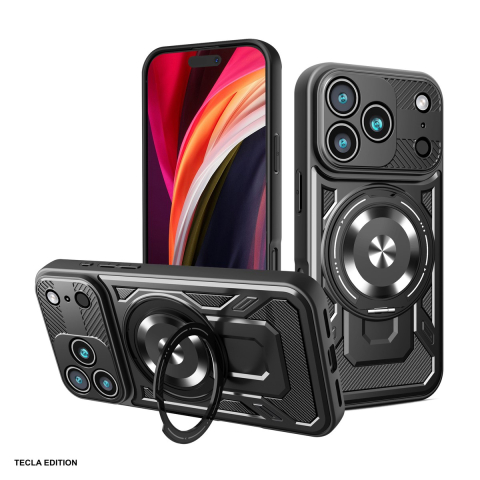 Huse si protectii smartphone - Husa Defender Armor Mag pentru Apple iPhone 17 Pro, Carcasa magnetica, Negru