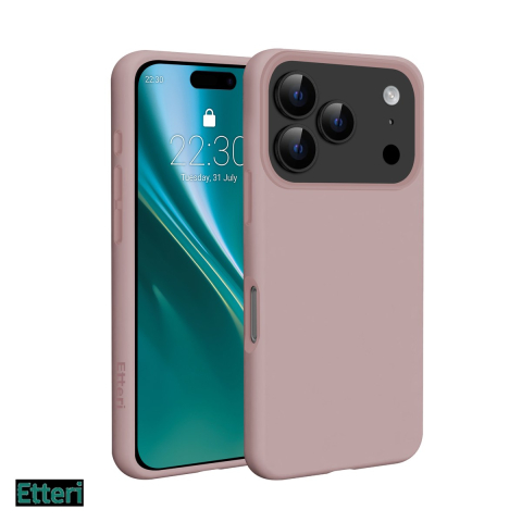 Huse si protectii smartphone - Husa Etteri Silicone Mag pentru Apple iPhone 17 Pro, Carcasa magnetica, Roz