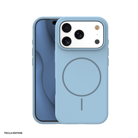Huse si protectii smartphone - Husa Silicone Thin Mag pentru Apple iPhone 17 Pro Max, Carcasa magnetica, Albastru