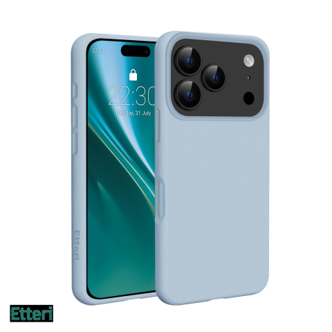 Huse si protectii smartphone - Husa Etteri Silicone Mag pentru Apple iPhone 17 Pro Max, Carcasa magnetica, Albastru
