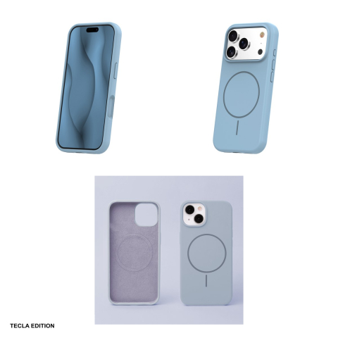 Husa Silicone Thin Mag pentru Apple iPhone 17 Pro Max, Carcasa magnetica, Albastru [3]
