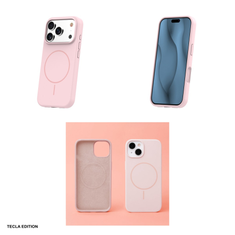 Husa Silicone Thin Mag pentru Apple iPhone 17 Pro Max, Carcasa magnetica, Roz [3]