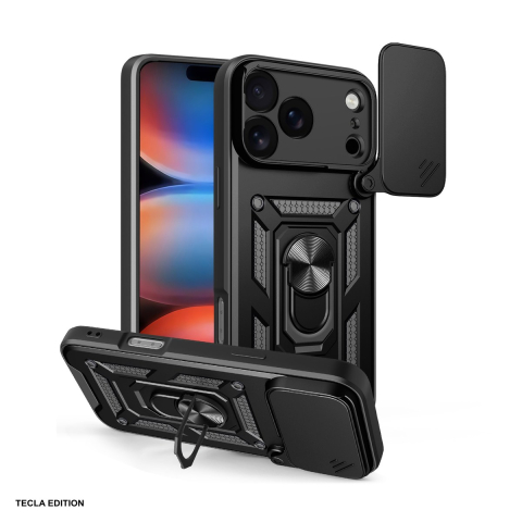 Huse si protectii smartphone - Husa Defender Slide pentru Apple iPhone 17 Pro Max, Carcasa, Negru