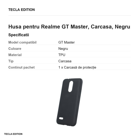 Husa pentru Realme GT Master, Carcasa, Negru [2]