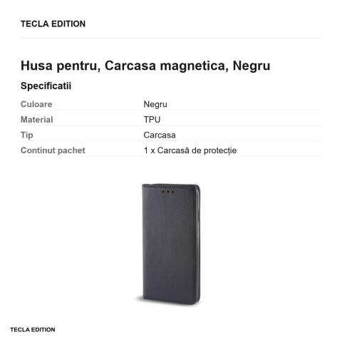 Husa pentru Samsung Galaxy A8 (2018) A530, Carcasa magnetica, Negru [2]