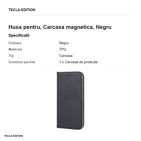 Husa pentru Samsung Galaxy Xcover 4, Carcasa magnetica, Negru [2]