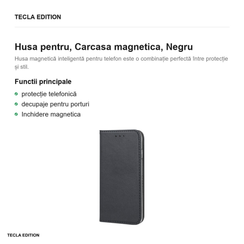 Husa pentru Samsung Galaxy Xcover 4, Carcasa magnetica, Negru [1]