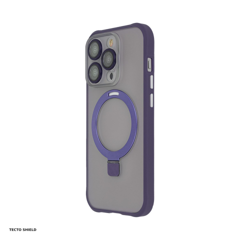 Huse si protectii pentru iPhone 15 - Husa Ring Secure Mag pentru Apple iPhone 15, Carcasa, Mov