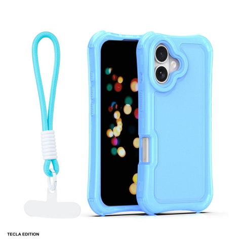 Huse telefoane - Husa Safepop strap pentru Apple iPhone 17, Carcasa, Albastru