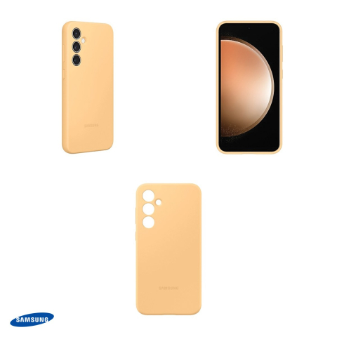 Husa Samsung Silicone pentru Samsung Galaxy S23 FE, Carcasa, Portocaliu [3]