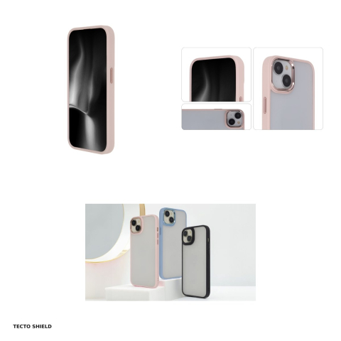 Husa Satin Elegant Matt pentru Apple iPhone 15 Plus, Carcasa, Roz [3]