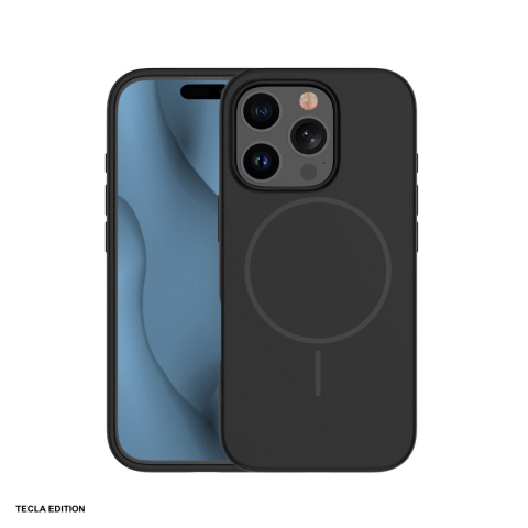 Huse si protectii smartphone - Husa Silicone Thin Mag pentru Apple iPhone 14 Pro, Carcasa magnetica, Negru