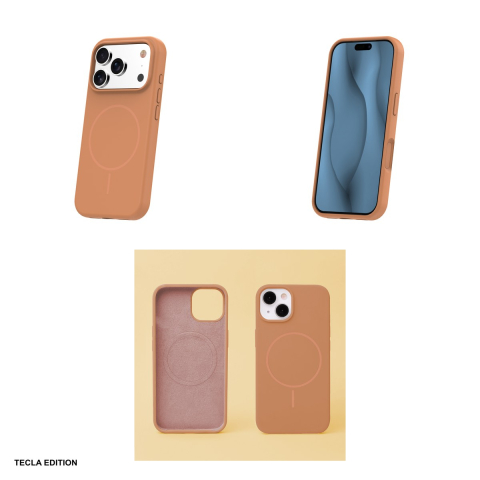 Husa Silicone Thin Mag pentru Apple iPhone 16, Carcasa magnetica, Maro [3]