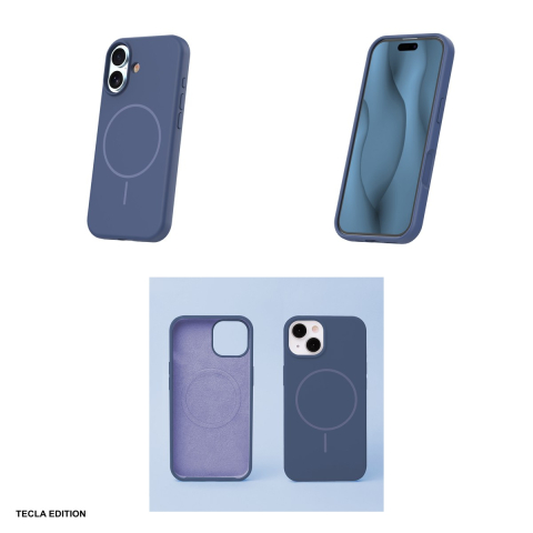 Husa Silicone Thin Mag pentru Apple iPhone 17, Carcasa magnetica, Albastru [3]
