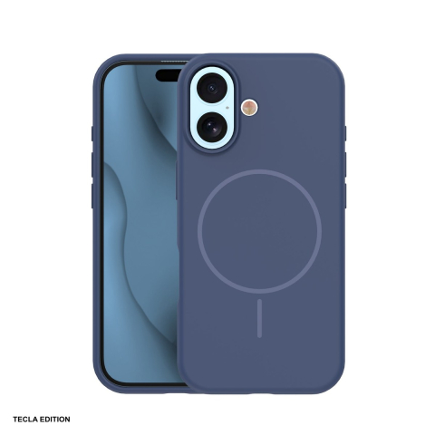 Huse si protectii smartphone - Husa Silicone Thin Mag pentru Apple iPhone 17, Carcasa magnetica, Albastru