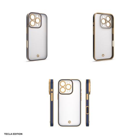 Husa Silky Gold pentru Apple iPhone 16, Carcasa, Albastru [3]