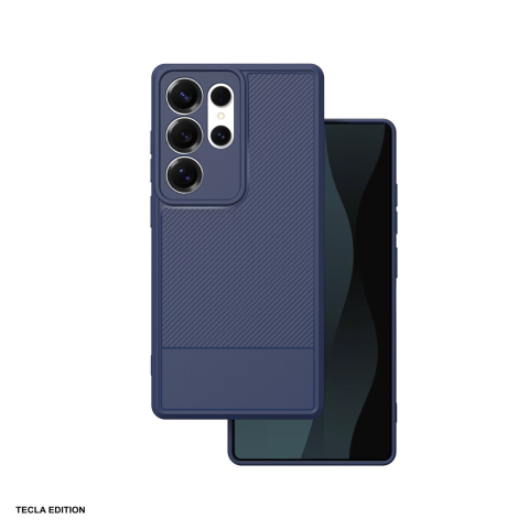 Huse si protectii smartphone - Husa Simple Carbon pentru Samsung Galaxy S25 Ultra, Carcasa, Albastru