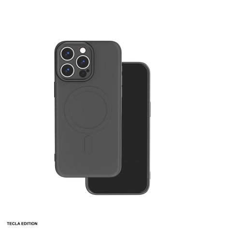 Huse telefoane - Husa Simple Color Mag pentru Apple iPhone 15 Pro, Carcasa magnetica, Negru