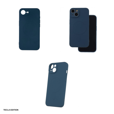 Husa Simple Color Mag pentru Apple iPhone 16e, iPhone 17e, Carcasa magnetica, Albastru [3]