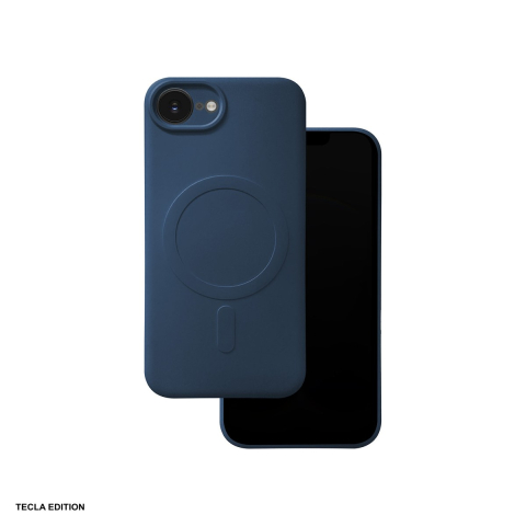 Huse si protectii smartphone - Husa Simple Color Mag pentru Apple iPhone 16e, iPhone 17e, Carcasa magnetica, Albastru