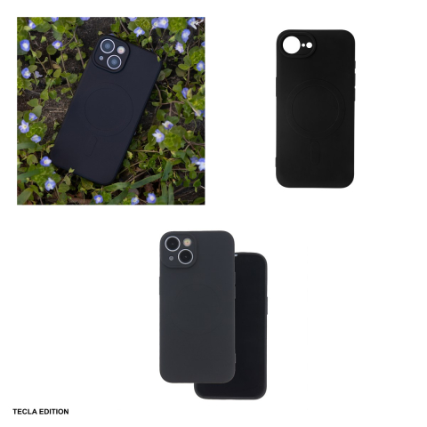 Husa Simple Color Mag pentru Apple iPhone 16e, iPhone 17e, Carcasa magnetica, Negru [3]