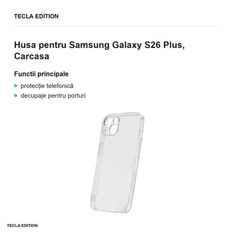 Husa Slim 2 mm Box pentru Samsung Galaxy S26 Plus, Carcasa, Transparent [1]