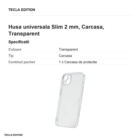 Husa Slim 2 mm pentru Xiaomi 17T, Carcasa, Transparent [2]