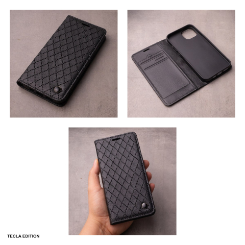 Husa Smart Caro pentru Samsung Galaxy A26 5G, tip carte cu inchidere magnetica, Negru [5]