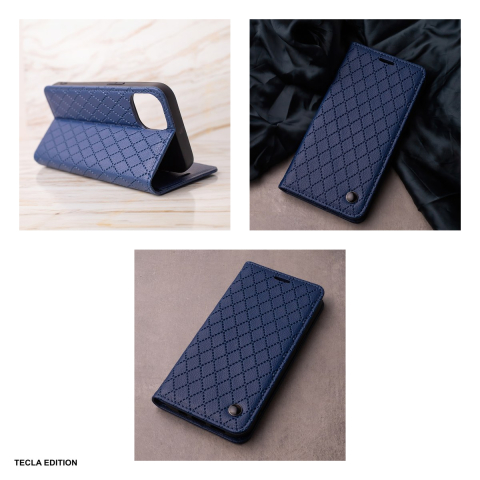 Husa Smart Caro pentru Samsung Galaxy A27 5G, tip carte, Bleumarin [4]