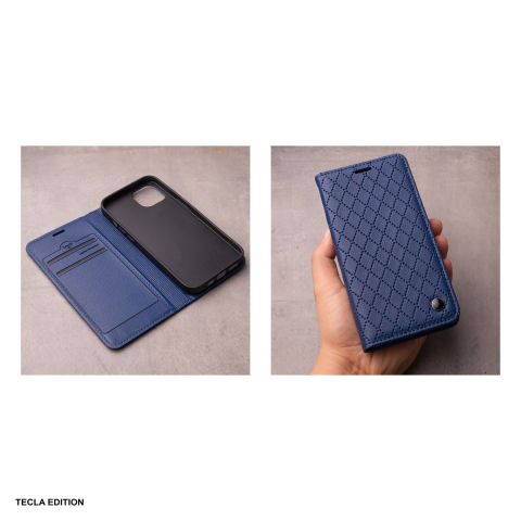 Husa Smart Caro pentru Samsung Galaxy A27 5G, tip carte, Bleumarin [5]