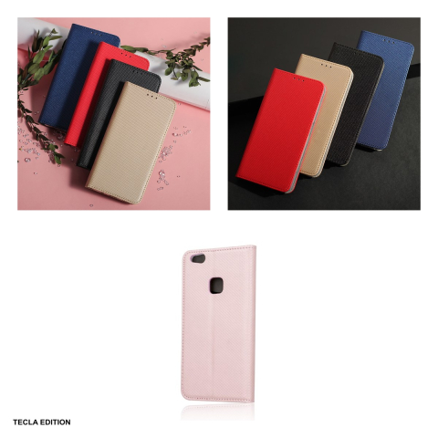 Husa Smart Magnet pentru Samsung Galaxy S25 FE, Galaxy S26 FE, tip carte cu inchidere magnetica, Auriu [5]