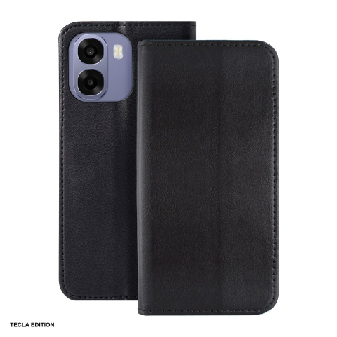 Huse si protectii smartphone - Husa Smart Magnetic pentru Oppo A6 4G, tip carte cu inchidere magnetica, Negru