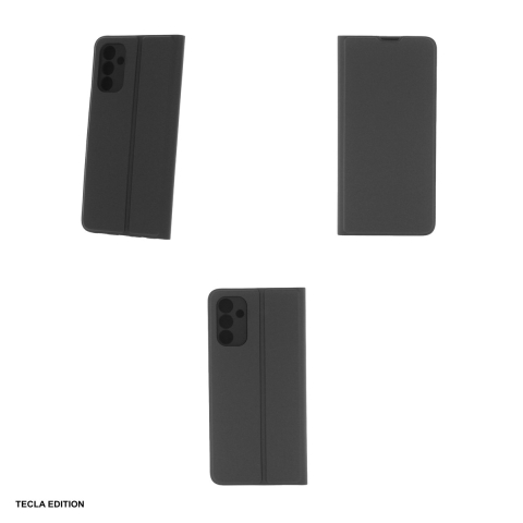 Husa Smart Soft pentru Samsung Galaxy A06 5G, tip carte cu inchidere magnetica, Negru [3]