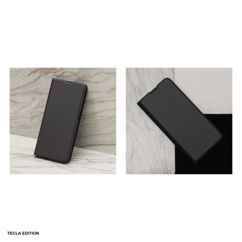Husa Smart Soft pentru Samsung Galaxy A06 5G, tip carte cu inchidere magnetica, Negru [4]